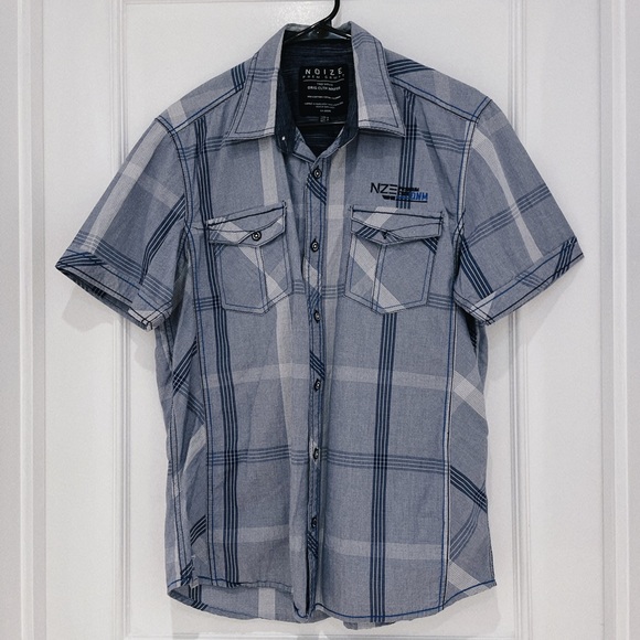 ๐ดSOLD๐ด Clearance ๐ฏ NOIZE * Men Plaid Shirt - Picture 5 of 6